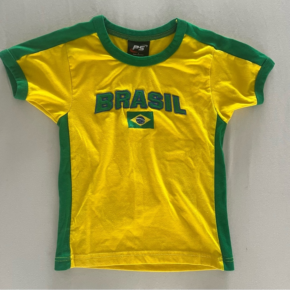 Brasil Ringer Tee | Retro Sporty
